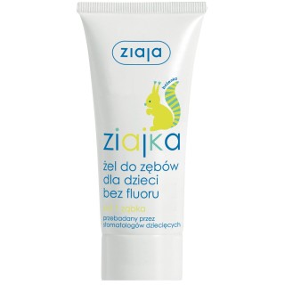 Ziajka Żel do zębów bez fluoru dla dzieci 50 ml Ziajka Żel do zębów bez fluoru dla dzieci 50 ml