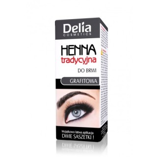 Delia henna voor wenkbrauwen grafiet klein 2 ml