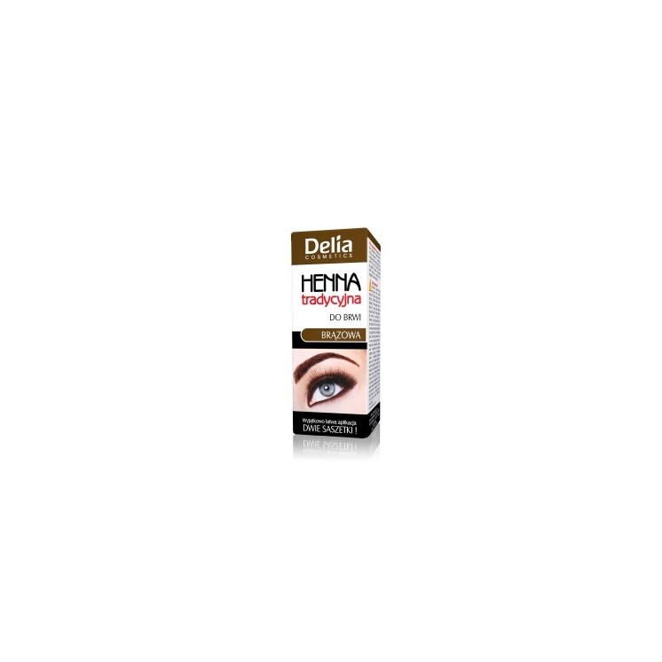 Delia henna do brwi brązowa mała 2 ml