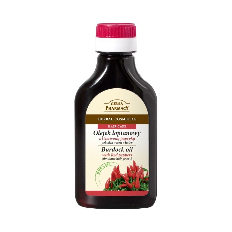 Green Pharmacy Oil for scalp and hair Burdock, Paprika 100 ml