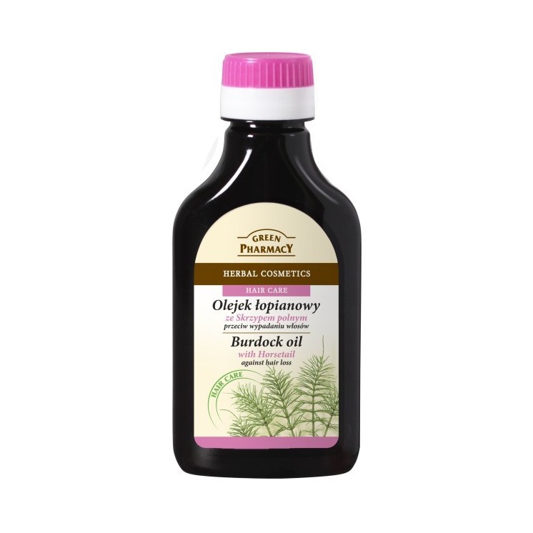 Green Pharmacy Olejek do skóry głowy i włosów Łopian, Skrzyp 100 ml