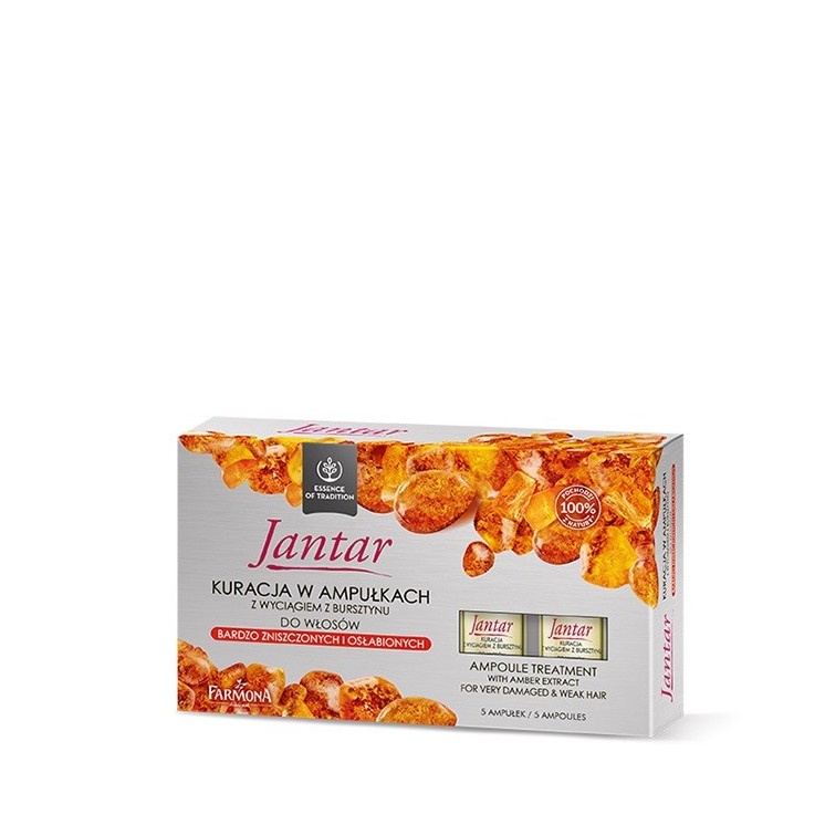 Farmona Jantar ampullen voor beschadigd en verzwakt haar 5 x 5 ml