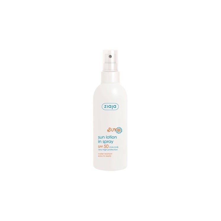 Ziaja Sun Emulsja do opalania nawilżająca wodoodporna SPF50+/ Spray 170 ml