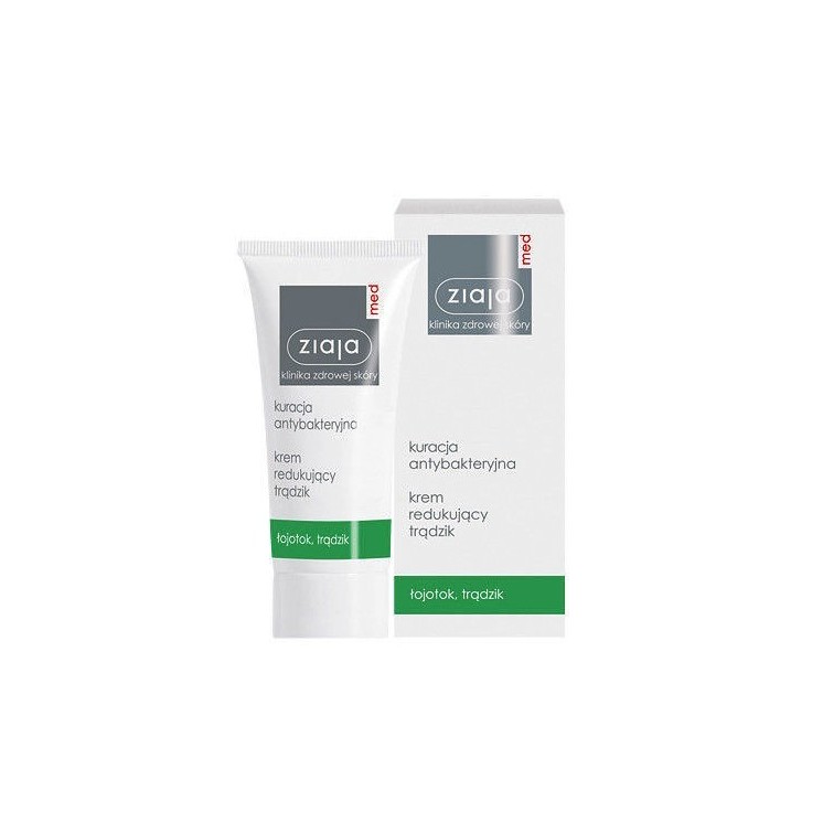 Крем для зменшення акне Ziaja Med з антибактеріальною терапією 50 мл
