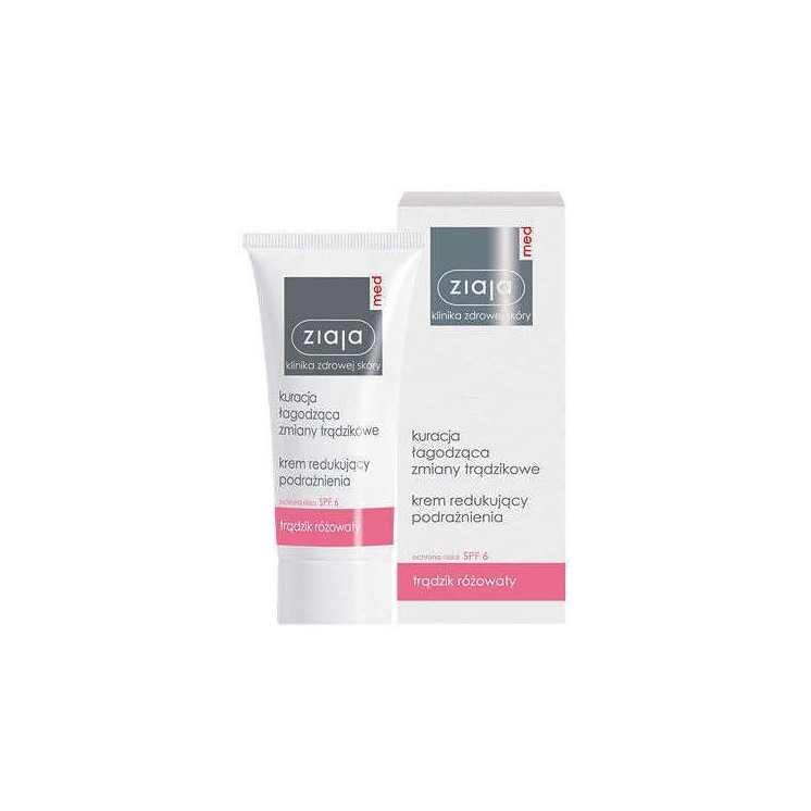 Ziaja Med Antibakterielle Gesichtscreme gegen Rosazea, 50 ml