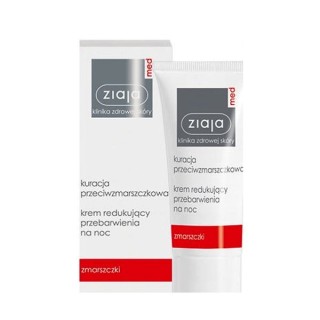 Ziaja Med Anti-rimpelbehandeling Gezichtscreme die verkleuring vermindert voor de nacht 50 ml