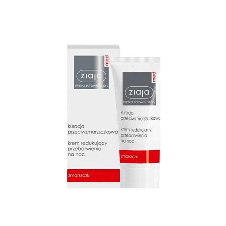 Ziaja Med Anti-rimpelbehandeling Gezichtscreme die verkleuring vermindert voor de nacht 50 ml