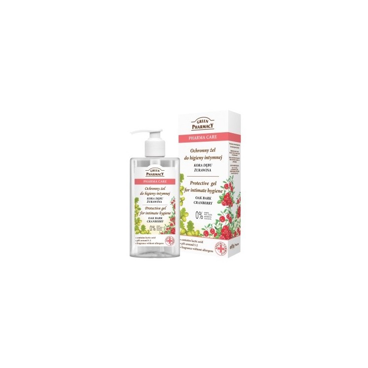 Green Pharmacy Żel do higieny intymnej Kora dębu i Żurawina 300 ml