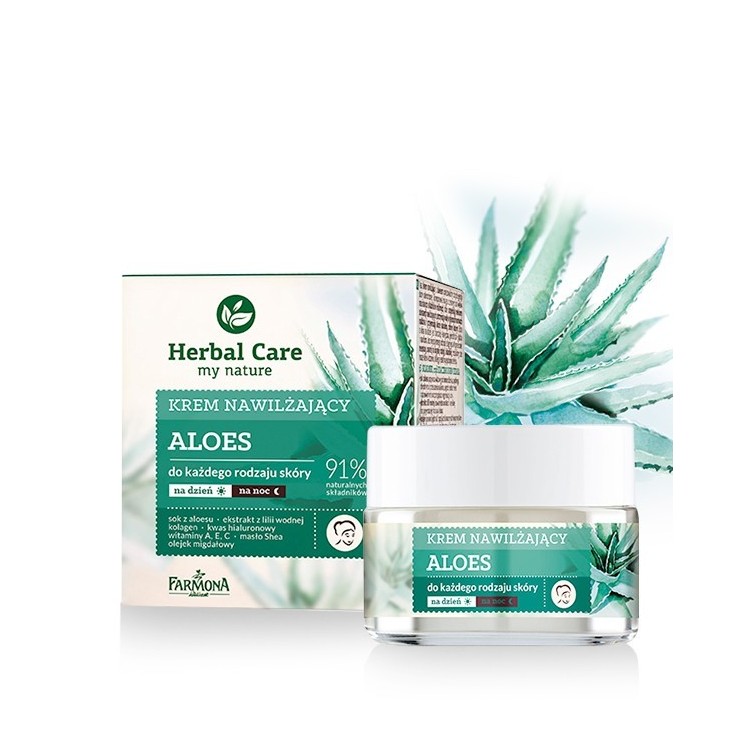 Farmona Herbal Care Krem Nawilżający Aloes 50 ml