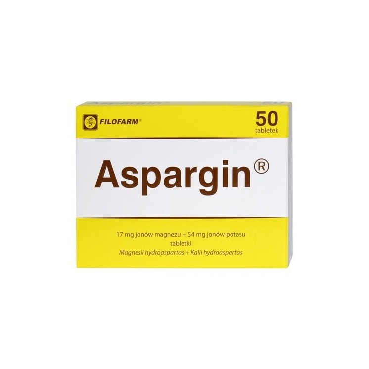 Aspargin 50 tabletek