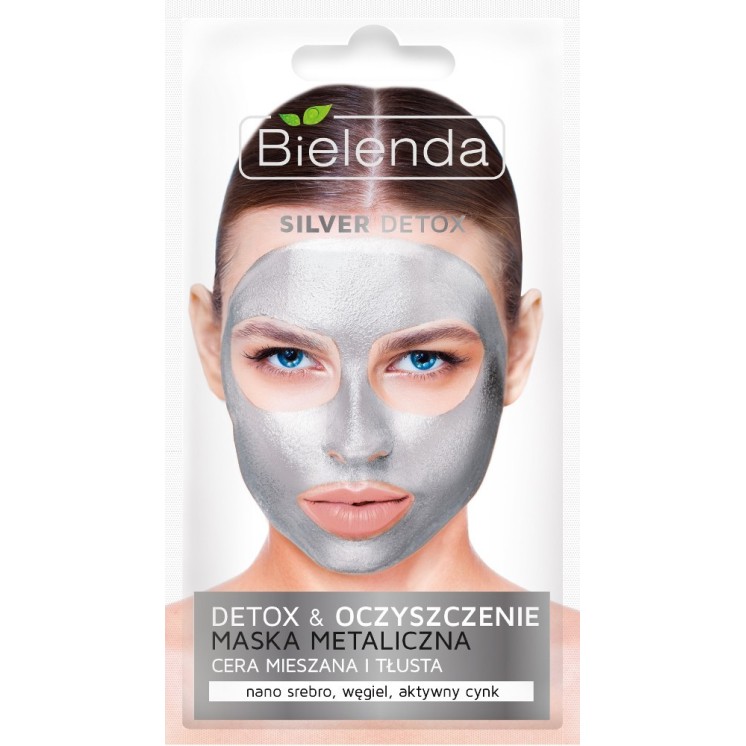 Bielenda SILVER DETOX Detoksykująca Maseczka do cery mieszanej i tłustej 8 g