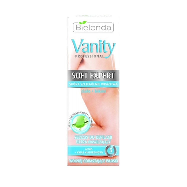 Bielenda Vanity Soft Expert Zestaw do depilacji ULTRA NAWILŻAJĄCY ciało, bikini 100 ml