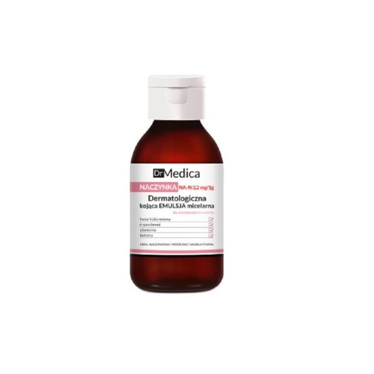 Bielenda Dr Medica Naczynka Dermatologiczna kojąca Emulsja micelarna do czyszczenia twarzy 250 g