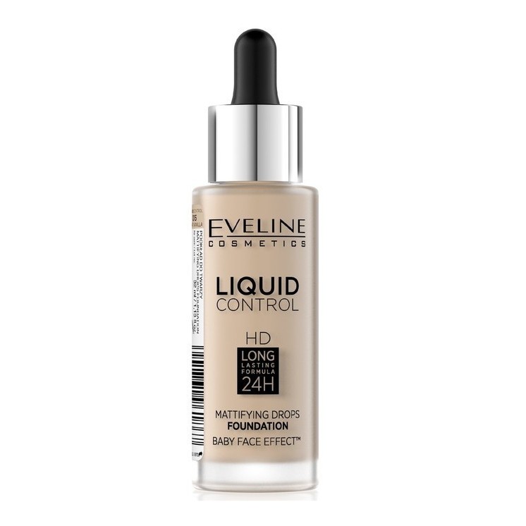 Eveline Liquid Control Podkład w Droperze /010/ Light Beige 32 ml