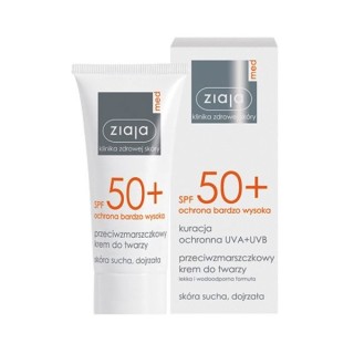 Ziaja Med SPF 50+ Anti-Falten-Gesichtscreme für trockene Haut 50 ml