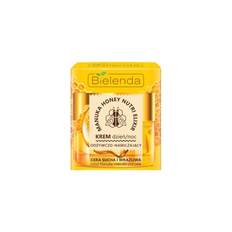 Bielenda Manuka Honey Nutri Elixir живильний і зволожуючий денний/нічний крем для обличчя 50 мл