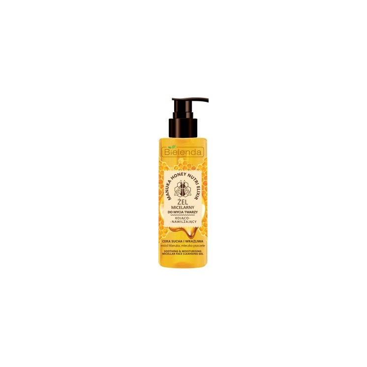 Bielenda MANUKA HONEY NUTRI ELIXIR Kojąco–nawilżający żel micelarny do mycia twarzy 200 g