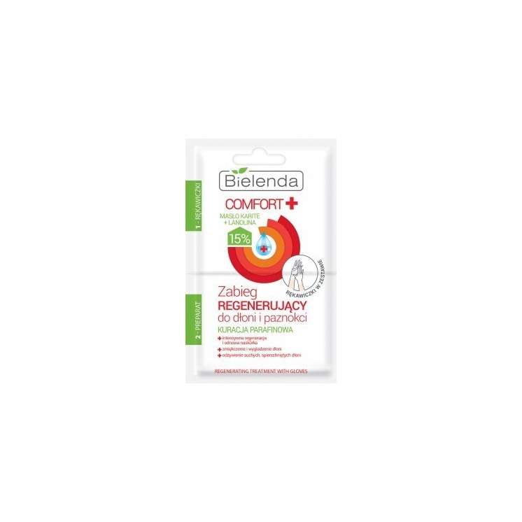 Bielenda Comfort Paraffine behandeling Regenererende behandeling met handschoenen 10 ml