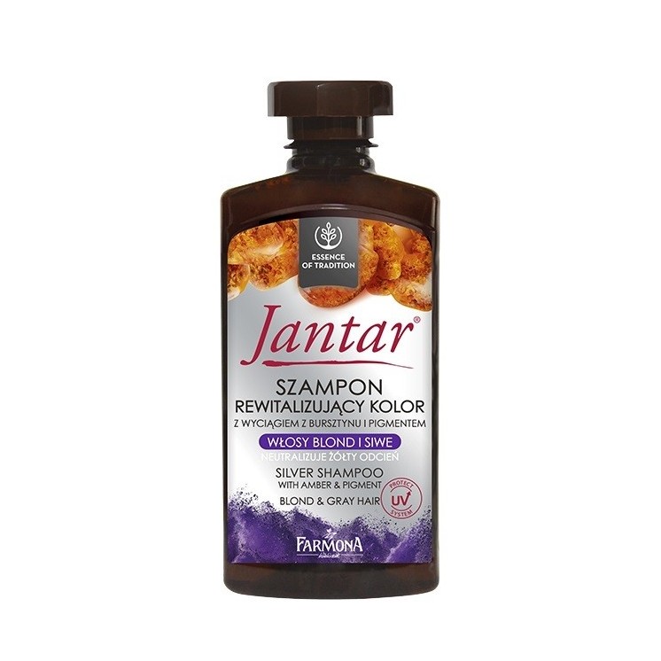 Farmona Jantar Haarshampoo revitaliseert de kleur van blond en grijs haar 330 ml