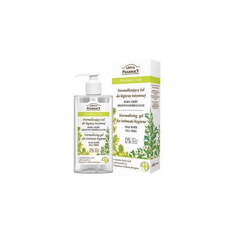 Green Pharmacy Gel voor intieme hygiëne Oak Bark, Tea Tree 300 ml