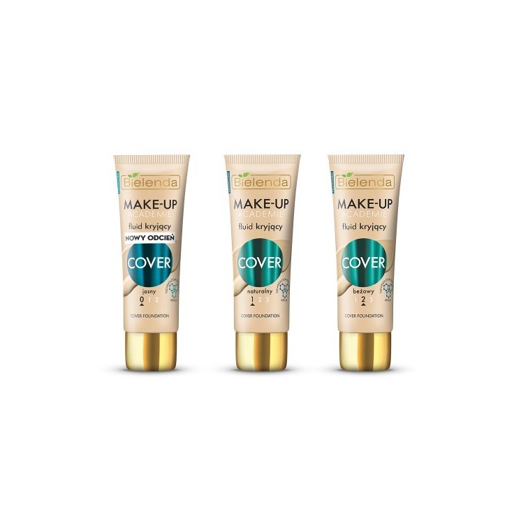 Bielenda MAKE-UP ACADEMIE Fluid kryjący COVER - odcień jasny 30 g