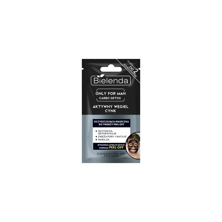 Bielenda ONLY FOR MAN Reinigend gezichtsmasker PEEL-OFF 2x5 g