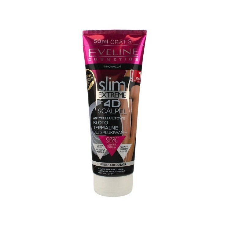 Eveline 4D Slim Extreme Scalpel Antycellulitowe Błoto Termalne 250 ml