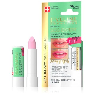 Eveline Lip Therapy SOS EXPERT відновлюючий бальзам для губ rose color 4 г