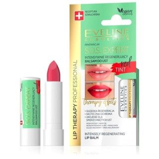Eveline Lip Therapy SOS EXPERT відновлюючий бальзам для губ red color 4 г