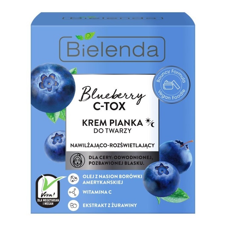 Bielenda Blueberry C-Tox Krem-pianka do twarzy 40 ml