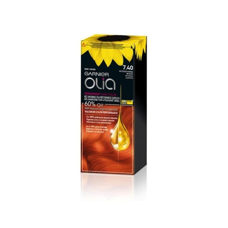 Garnier Olia Farba do włosów /7.40/ Intensywna miedź