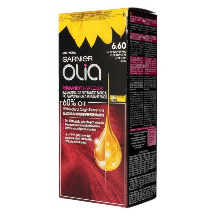 Фарба для волосся Garnier Olia /6.60/ Насичений червоний
