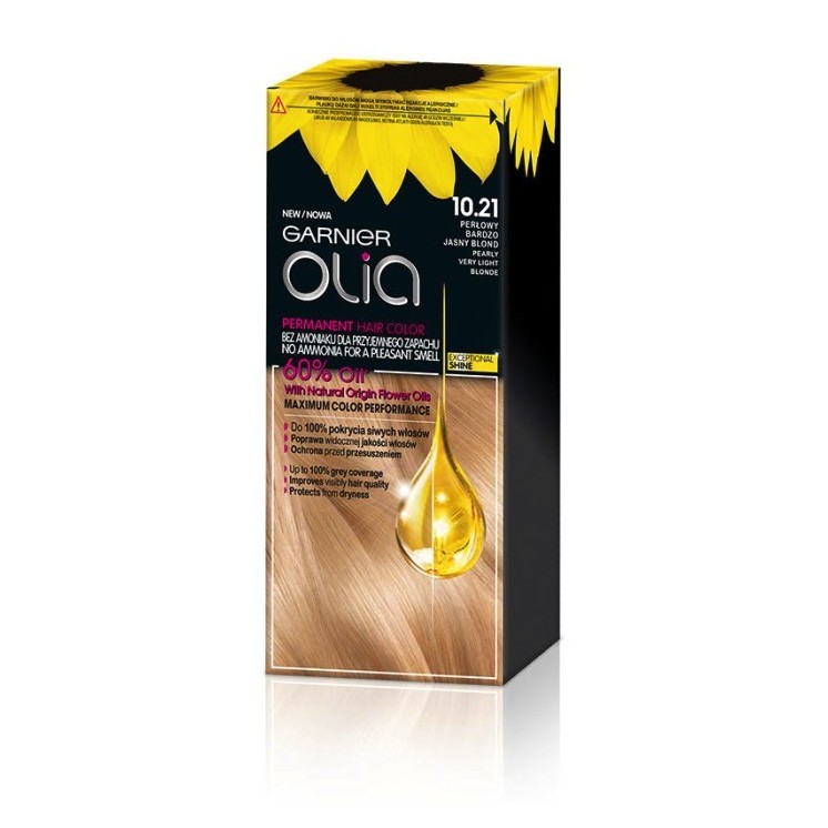 Фарба для волосся Garnier Olia /10.21/ Перламутровий дуже світлий Blond