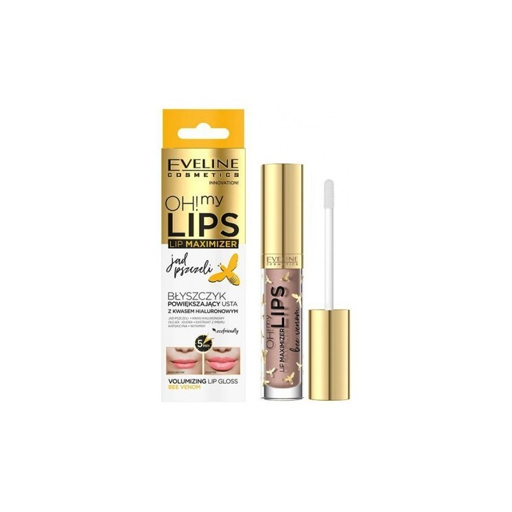 Eveline OH! MY LIPS Błyszczyk powiększający usta z kwasem hialuronowym Jad Pszczeli 4,5 ml