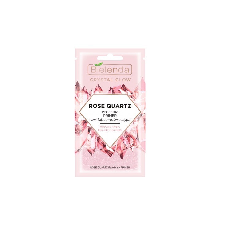 Bielenda Crystal Rose Quartz Maska do twarzy nawilżająco-rozświetlająca 8 g