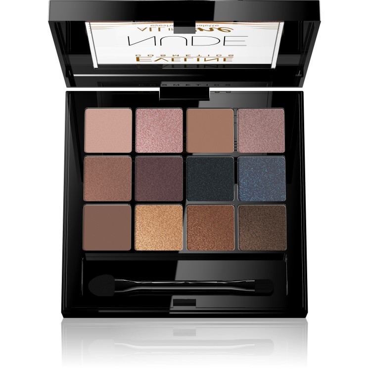 Тіні для повік Eveline All In One 12 кольорів Nude