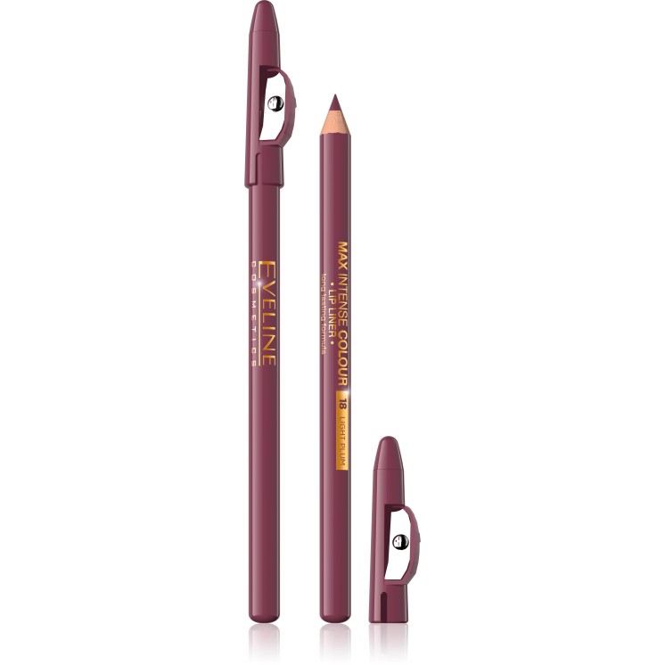 Олівець для губ Eveline Max Intense Color № 18 Light Plum