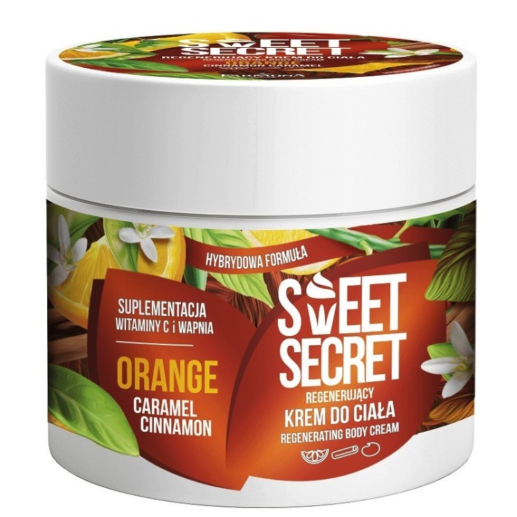 Farmona Sweet Secret Krem hybrydowy regenerujący do ciała Pomarańcza z Karmelem i Cynamonem 200 ml
