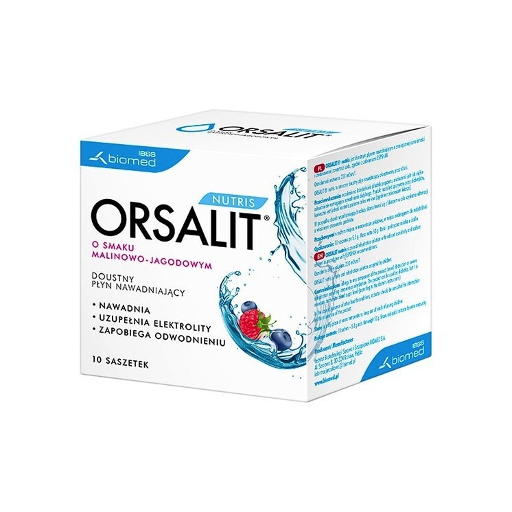 Orsalit Elektrolity dla dorosłych o smaku malino-cytrynowym 10 saszetek