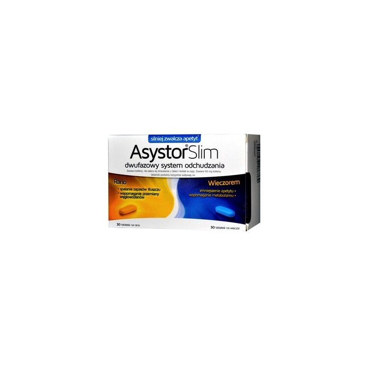 Asystor Slim two-phase slimming system 60 tablets