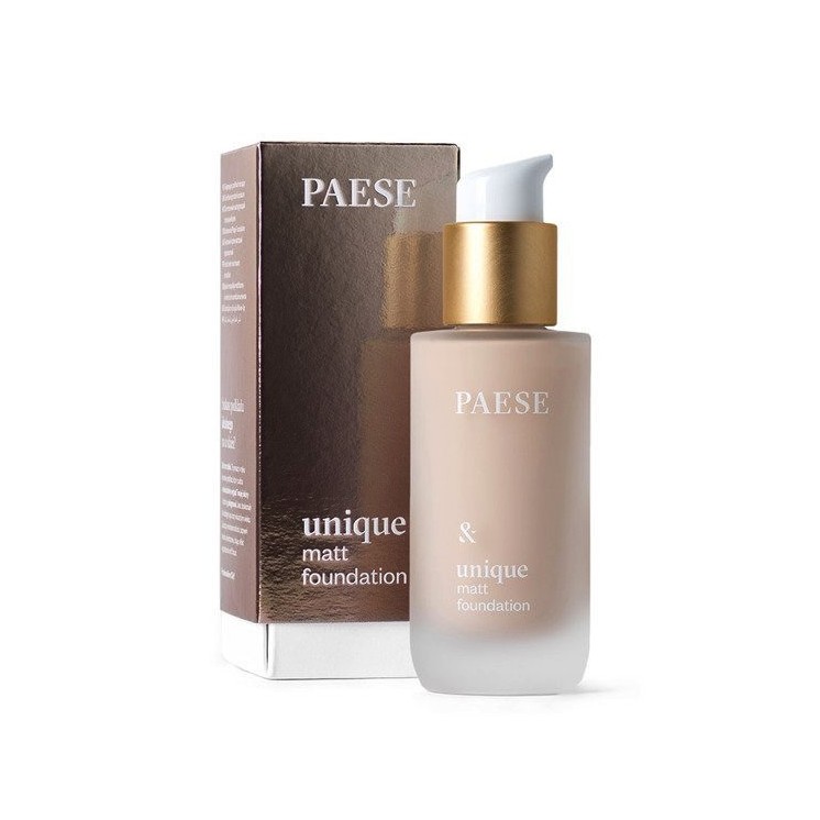 Paese Pielęgnujący podkład matujący Unique Matt Foundation 601N Porcelain 30 ml