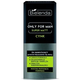 Bielenda ONLY FOR MEN Зволожуючий гель-крем для обличчя Super Matt для чоловіків 50 мл