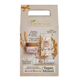 Подарунковий набір Bielenda Vegan Muesli Матуючий крем для обличчя 50 мл + Зволожуючий крем для очей 15 мл