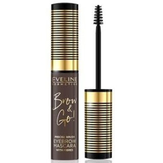 Туш для брів Eveline Brow & Go Eyebrow Mascara /02/ Dark 6ml