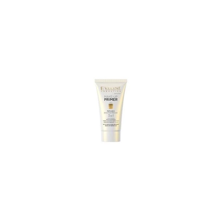 Eveline Make-Up Primer 3w1 Baza matująca pod makijaż 30 ml
