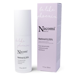 Нічна Serum для обличчя Nacomi Next Level з чистим ретинолом 0,25% 30 мл