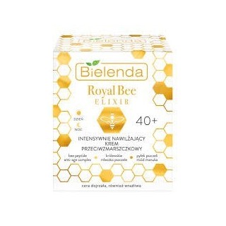 Bielenda ROYAL BEE ELIXIR Інтенсивно зволожуючий крем для обличчя проти зморшок 40+ день/ніч 50 мл