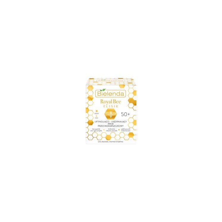 Bielenda ROYAL BEE ELIXIR Liftingująco-ujędrniający Krem do twarzy przeciwzmarszczkowy 50+ dzień/noc 50 ml