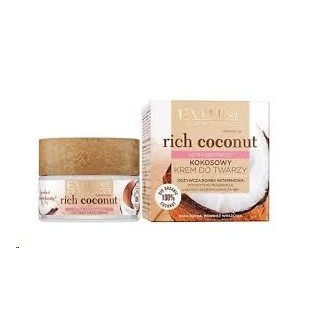 Eveline Rich Coconut Ultra -живильний кокосовий крем для обличчя 50 мл