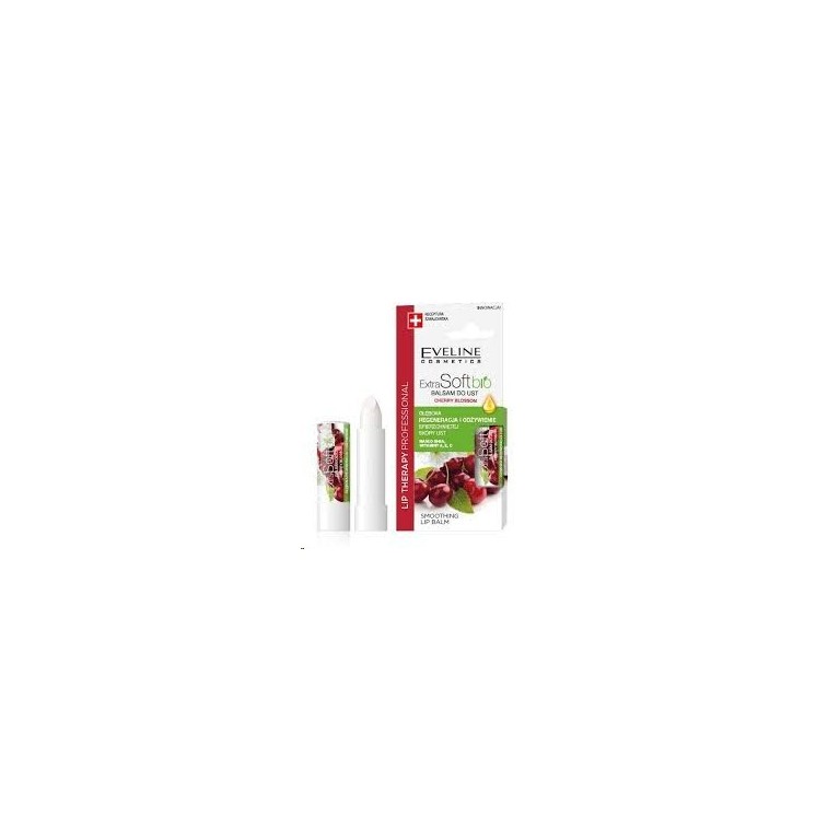 Eveline Lip Therapy Professional Balsam ochrony do ust Extra Soft Bio Wiśnia 4 g